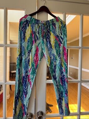 Lilly Pulitzer tropical pants.
